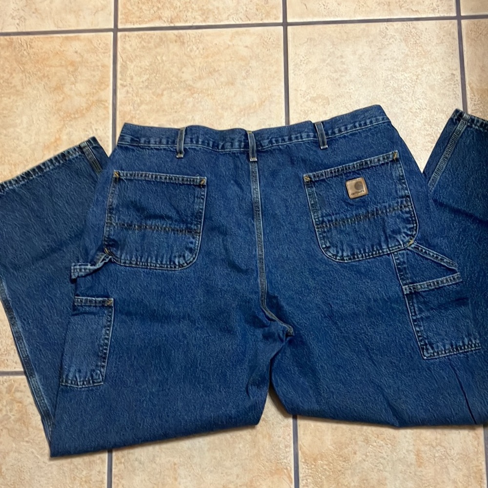 CARHARTT ORIGINAL DUNGAREE FIT 100% COTTON MENS 40x32 EXCELLENT CONDITION - Picture 6 of 6